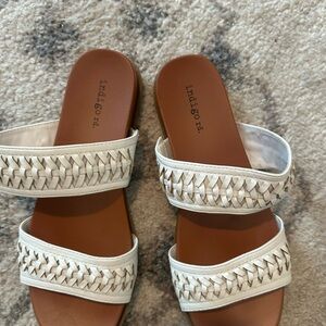 Indigo Cream Braided Sandals